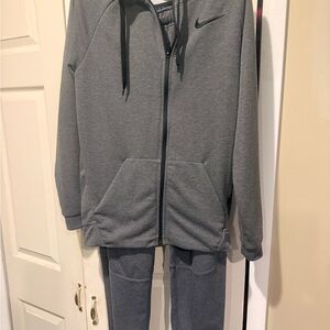 Nike Charcoal Gray Hoodie and Joggers Set
